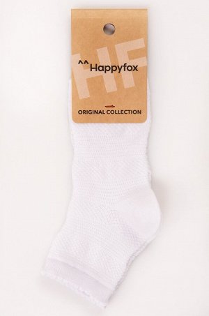 Happy Fox Ажурные носки для девочки, белый цвет