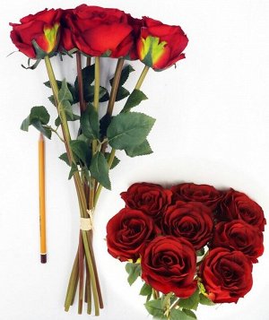 Роза букет из 8 шт 38см цвет красный