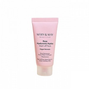 Mary & May Увлажняющая маска с розой и гиалуроновой кислотой[Miniature] Rose Hyaluronic Hydra Wash off Pack