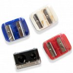 Точилка косметическая с крышкой цвет микс 3.5*3см (пакет) Арт.0-30