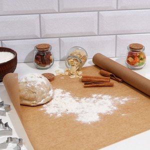 Пергамент силиконизированный, коричневый, жиростойкий, Чехия, 38 см х 8 м 1498126