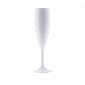 Бокал для шампанского 180 мл, белый, поликарбонат (ударопрочный термопластик)