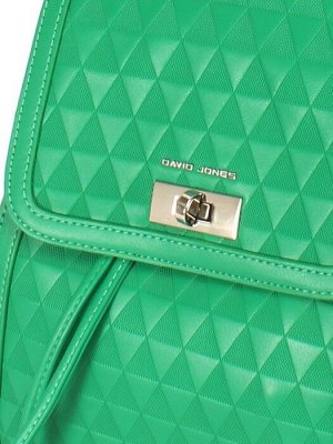 Рюкзак жен искусственная кожа DJ-6906-4-GREEN,  1отд,  2внут/карм,  зеленый 252506