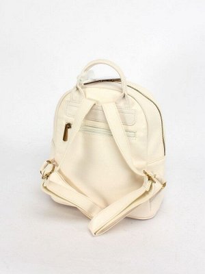 Рюкзак жен искусственная кожа DJ-6908-3-CREAMY WHITE,  1отд,  2внут+2внеш/ карм,  кремовый 252236