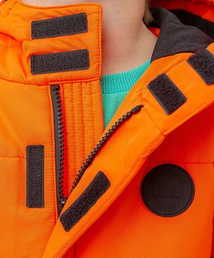 Куртка демисезонная в спортивном стиле оранжевая Button Blue