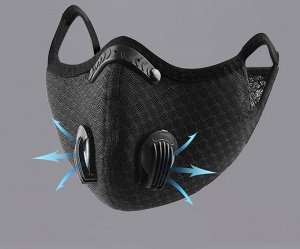 Спортивная маска с клапанами выдоха BATFOX KN95