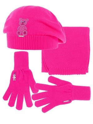 Комплект для девушки (берет+шарф+перчатки)