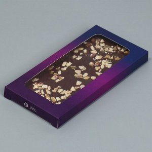 Коробка для шоколада «Chocolate», с окном, 17,3 ? 8,8 ? 1,5 см