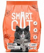Сухой корм Smart cat для кошек Индейка. 0,4 кг. Эконом. Россия