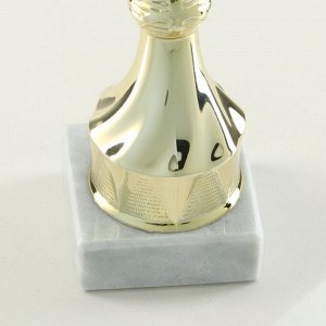 Кубок 151С, наградная фигура, золото, подставка камень, 22 см