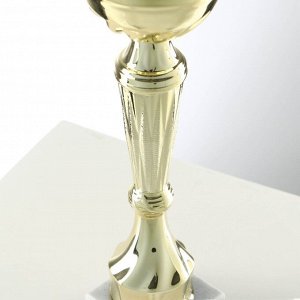 Кубок 151С, наградная фигура, золото, подставка камень, 22 см
