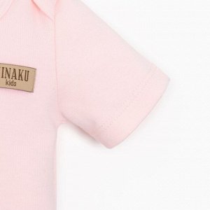 Комплект детский (боди, шорты) MINAKU, цвет розовый, рост