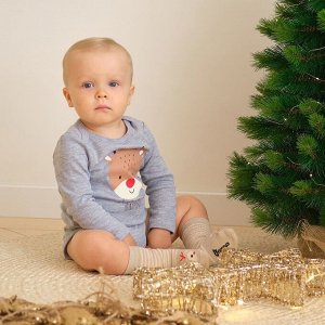 Боди с длинным рукавом Крошка Я "Merry Xmas".