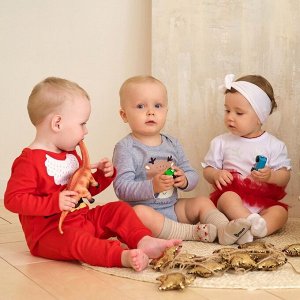 Боди с длинным рукавом Крошка Я "Merry Xmas".