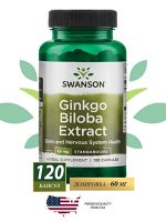 Гинкго Билоба Swanson Ginkgo Biloba Extract 60 мг - 120 капсул