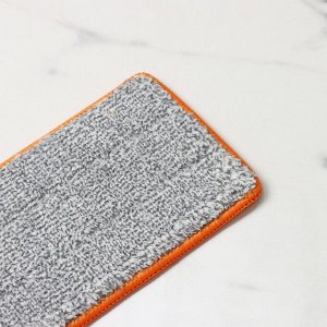 Насадка для швабры с отжимом Raccoon, карманы с двух сторон, микрофибра, 42x11.5 см