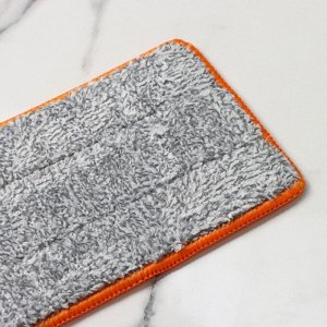 Насадка для швабры с отжимом Raccoon, карманы с двух сторон, микрофибра, 50x11.5 см