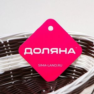 Корзинка для подачи Доляна «Овал. Шоко», 26?14?6 см