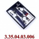 подтяжки взрослые Y однотонные синие т.