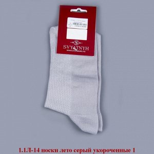 1.1Л-14-03 носки лето серые укороченные