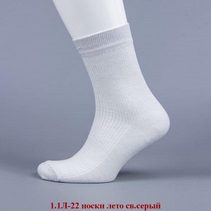 1.1Л-22-03 носки лето св.серые