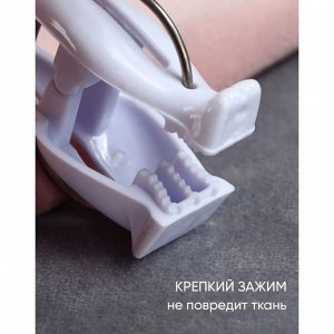 Прищепки для белья «Коты», 7x2x4 см, 4 шт., белые