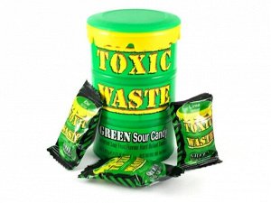 Toxic Waste Green 42g - Супер кислые конфеты Токсик в банке