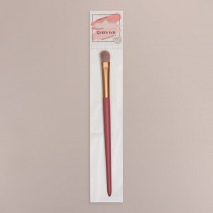 Кисть для макияжа, 16,5 см, цвет розовый/золотистый