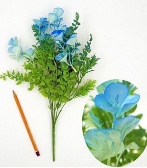 Куст травы с голубыми цветами 38см