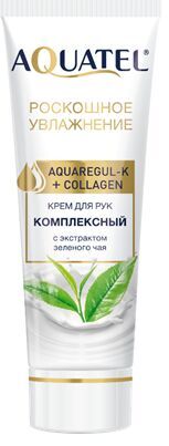 Крем для рук Aquatel экстрактом зеленого чая, 75 мл.