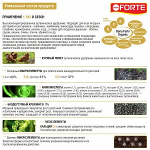 Bona Forte Органическое удобрение СУПЕР Ягода, пак. 2 кг
