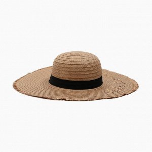 Шляпа MINAKU цвет коричневый, р-р 56-58