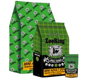 Zooring ZR Mini    Adult Dog  &quot;ИНДЕЙКА+РИС&quot; с глюкозам. для собак мини пород.