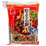 Крекер рисовый Sanko Seika со вкусом креветки, кунжута, водорослей 90гр.