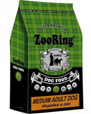 ZR Medium Adult Dog  "ИНДЕЙКА+РИС" для собак средних пород.