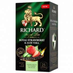 Чай Richard Royal Strawberry & Aloe Vera 25 пак. зеленый сашет