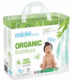 Трусики-подгузники  MIOKI Organic Bamboo XL 12+ кг 36 шт