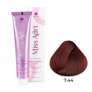 7.44 Крем - краска для волос ADRICOCO Miss Adri Elite Edition блонд медный интенсивный, 100мл