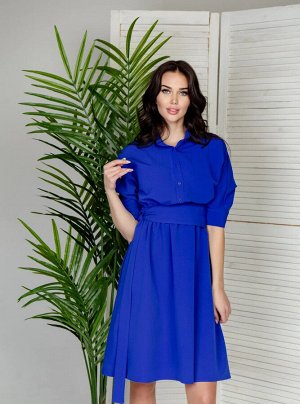 Платье 201 "Гольяно" Электрик/Насыщенный синий