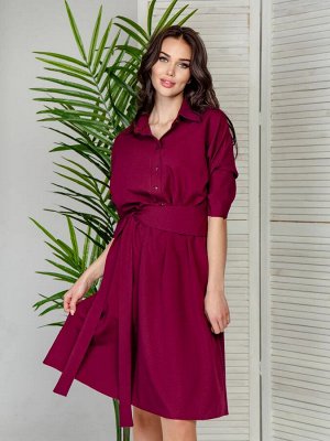 Платье 201 "Гольяно", бордовый
