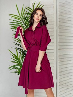 Платье 201 "Гольяно", бордовый