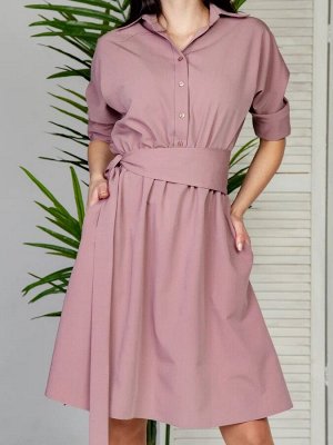 Платье 201 "Гольяно", пыльный розовый
