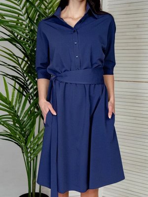 Платье 201 "Гольяно", темно-синий