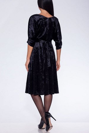 Платье 219 Велюр, чёрный