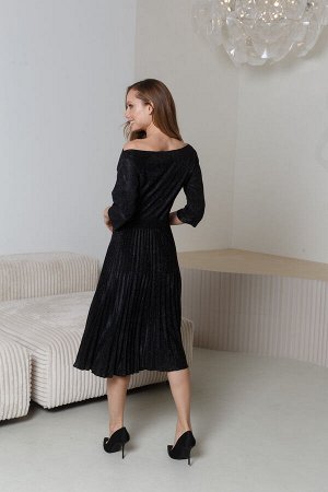Платье 773 "Люрекс", черный