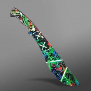 Деревянный нож мачете «Граффити», длина 43 см