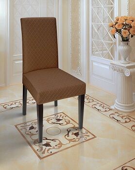 Чехол для стула "Комфорт", цвет коричневый