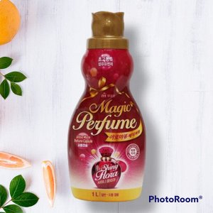 Кондиционер для белья "Aroma Viu Magic Perfume Softner Shiny Flora" с ароматом персика и розы 1 л