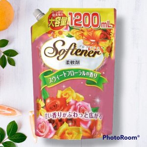 Антибактериальный кондиционер-ополаскиватель "Softener floral" с нежным цветочным ароматом 1200 мл