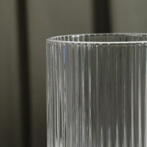 Стакан стеклянный Magistro «Грани», 400 мл, 8x13 см, круглое дно, цвет прозрачный